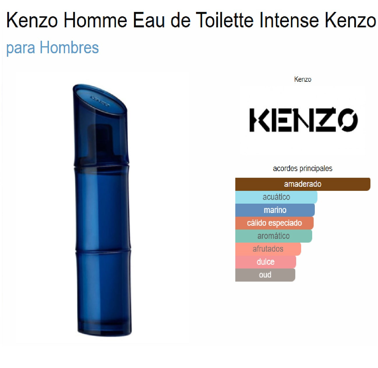Kenzo Homme Intense Edt 60 Ml